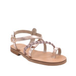 Ioannis χρυσά δερμάτινα σανδάλια 28