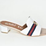 Δερματινα Mules Λευκο T2021