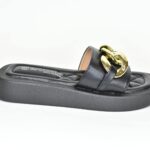 Παντοφλες με διακοσμητικη αλυσιδα Μαυρο 9965