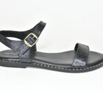 KSF 004 Δερματινα Πεδιλα με Αναγλυφο Σαγρε Δερμα