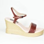 ΚSPL O7 Μπορντω Δερματινη Πλατφορμα με Πιετες στο Κουτεπιε