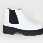 Δερματινα Μποτακια  S2201 Λευκο