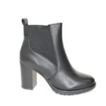 Μποτακι Μαυρο με Φαρδυ Τακουνι 2637