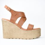 Χειροποιητες Δερματινες Πλατφορμες  Artistic 1133-04 Ταμπα/Τaba