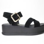 Χειροποιητες Δερματινες Πλατφορμες Flatform Artistic 138-04 Μαυρο