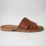 Δερματινες Παντοφλες Artistic με Διακοσμητικo V/Ταμπα 2108-11