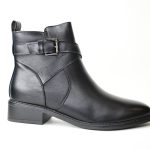 Μποτακια Casual με Χαμηλο Τακουνι Black/Μαυρο 7185