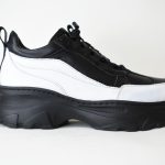 Sneakers Δερματινα Fenomilano 2975 Μαυρο/Λευκο-Black/White