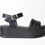 Χειροποιητες Δερματινες Πλατφορμες Flatform Artistic 138-46 Μαυρο/Black