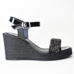 Χειροποιητες Δερματινες Πλατφορμες  Artistic 1142-31 Μαυρο/Black