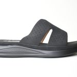 Παντοφλες με Ανατομικο πελμα και Διατρητη Δερματινη σε σχημα Η/ 8488 Mαυρο/Black