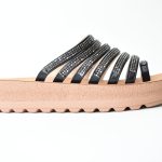 Παντοφλες Flatform με Ανατομικη Σολα και Λουρακια/Stass H 2350 Μαυρο/Black