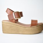 Χειροποιητες Δερματινες Πλατφορμες  Artistic 1103-02 Ταμπα/Τaba