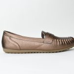 Moccasins με Εξωραφα και Μαλακη Σολα H9606 Bronze/Μπρονζε