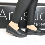 Χειροποιητα Flatform Loafers Ελληνικης Κατασκευης 560 Black /Μαυρο