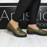 Δερματινα Χειροποιητα Loafers Ελληνικης Κατασκευης 500 Πρασινο/Green