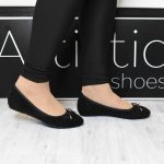 Μπαλαρινες Castor με εσωτερικη πλατφορμα H9605 Black/Μαυρο