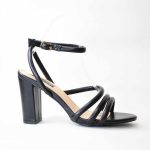 Πεδιλα με  Φαρδυ Τακουνι 5071 Μαυρο/Black