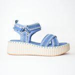 Ανατομικα Sport Πεδιλα με Χιαστη και Flatform Σολα Ελαφρου Κραματος/ Y2065 Μπλε/Blue