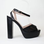 Πεδιλα Mε Φαρδυ Τακουνι NW 151 Μαυρο/Black