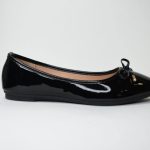 Μπαλαρινα Κλασσικη Λουστριν LT 2255 Mαυρο/Black με Φιογκο