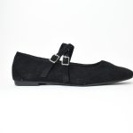 Μοκασίνι Castor με Διπλή Μπαρέτα Χιαστί H012 Black/Μαύρο
