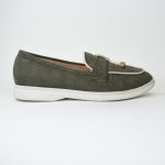 Μοκασίνι Castor με Μπεζ Λεπτομέρειες GO283 Green/Πράσινο