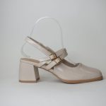 Γοβακι/Πεδιλο με Διπλη Baretta Y3622 Μπεζ/Beige