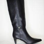 Μπότες με Χρυσή Λεπτομέρεια και Λεπτό Τακούνι 6395 Black/Μαύρο