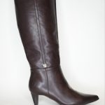 Μπότες με Χρυσή Λεπτομέρεια και Λεπτό Τακούνι 6395 Brown/Καφέ