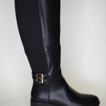Μπότες Ιππασίας με Λάστιχο και Χρυσή Αγκράφα 68322 Black/Μαύρο