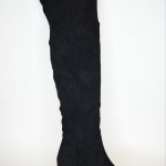 Μπότες Castor Πάνω από το Γόνατο με Χοντρό Τακούνι LQ155 Black/Μαύρο