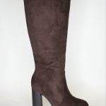 Μπότες Castor με Χοντρό Τακούνι BM2061 Brown/Καφέ