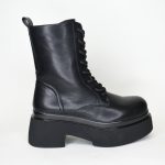 Αρβυλάκια Δερματίνης με Πλατφόρμα RQ515 Black/Μαύρο