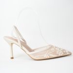 Γόβα/Πέδιλο με Πέρλες H1833 Beige/Μπεζ