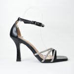 Πέδιλα Mε Στρας 6557 Black/Μαύρο