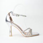 Πέδιλα Mε Στρας 6557 Silver/Ασημί