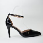 Γόβα Λουστρίν με Μπαρέτα 30171 Black/Μαύρο