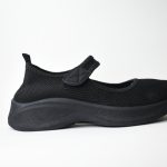 Sneakers Κάλτσα με Μπαρέτα και Βέλκρο AD163 Black/Μαύρο