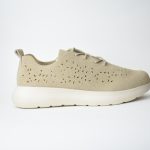 Sneakers Διάτρητης Δερματίνης Nubuck CC180 Khaki/Σκούρο Μπεζ
