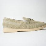 Loafers Διάτρητου Υφάσματος με Διακοσμητικό TC53 Khaki/Μπεζ