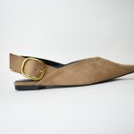 Πέδιλα Φλατ Castor P6916 Khaki/Μπεζ