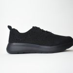 Sneakers Διάτρητης Δερματίνης Nubuck CC180 Black/Μαύρο